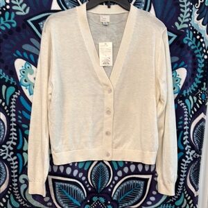 A New Day Cream Button-Up Cardigan S